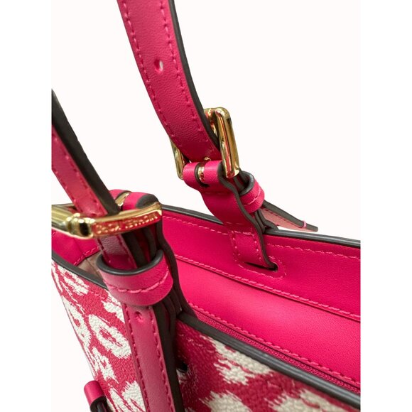 Michael Kors red women’s leather handbag purse clutch medium new SKU 4424 - Picture 6 of 16